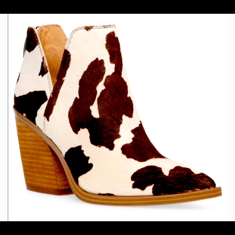 Steve Madden Cow Hide Booties